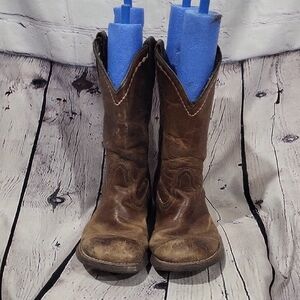 Ariat Tan Leather Distressed Boots  11b